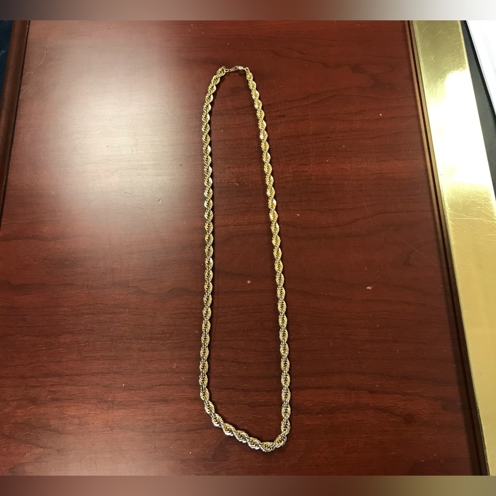 Avon GoldPlated Rope Chain Necklace